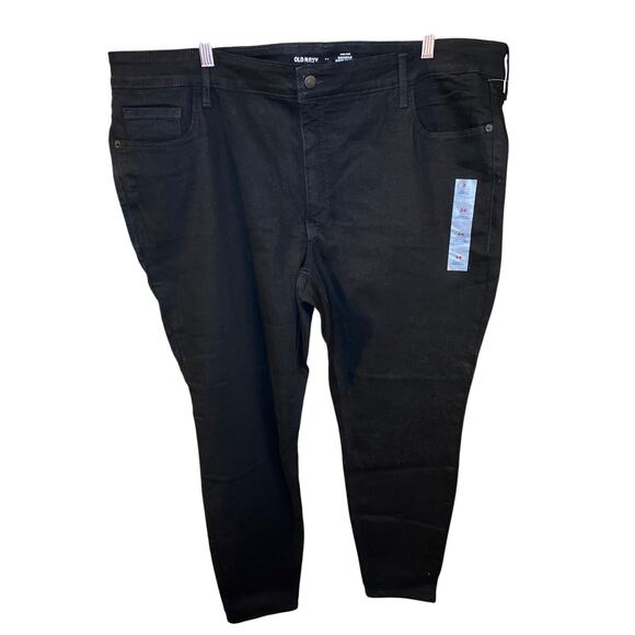 Old Navy Rockstar Super Skinny High Rise Dark Wash Jeans Plus Size 24 - Picture 2 of 7